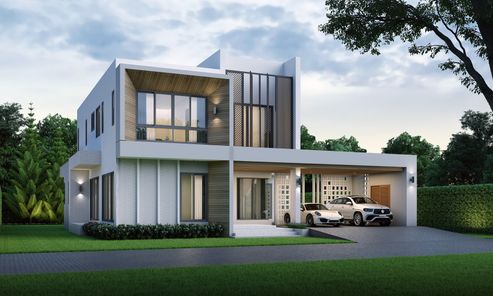 แบบบ้านสไตล์โมเดิร์น 10T4Msko