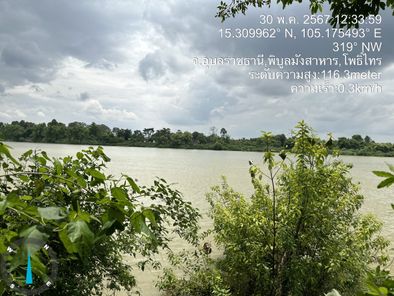 ผ่อนตรง 290,000บ/ด ที่โฉนดริมแม่น้ำมูล 5 แปลงสุดท้าย ติดแม่น้ำและถนนลาดยางทุกแปลง หน้ากว้าง 32 ม. .