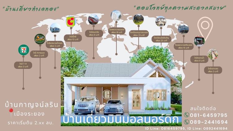 ภาพแบบบ้าน-บ้านชั้นเดียว