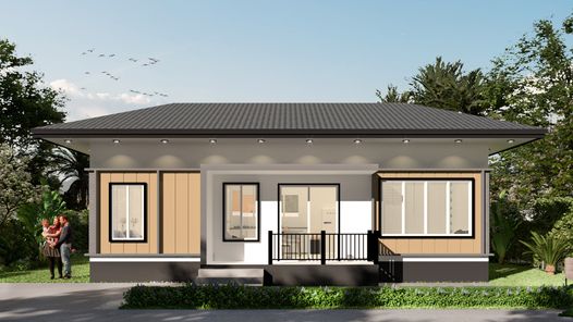 บ้านชั้นเดียว หลังเล็ก งบไม่เกิน 1 ล้าน CT025 l ทีพีโฮม รับสร้างบ้าน - Contemporary house CT025 l TP Home