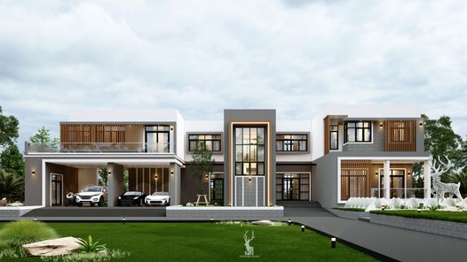 แบบบ้านสไตล์โมเดิร์น  ลักชูรี่ dmcPg7Dy
