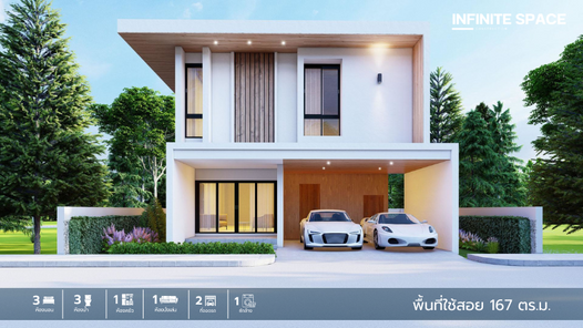 แบบบ้าน 2 ชั้น คอนเทมโพรารี่ อินฟินิท สเปซ I-009 - Infinite space construction