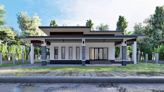 แบบบ้านชั้นเดียว บ้านเตย - Single-storey house model, Baan Toey