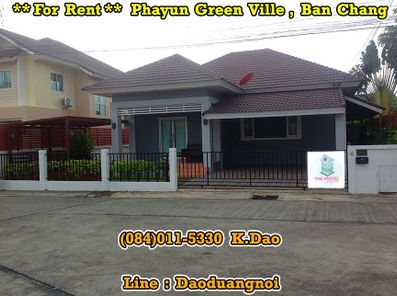 #Phayun Green Ville, Ban Chang *** For Rent ***