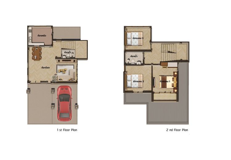 ภาพแบบบ้าน-บ้าน 2 ชั้น สไตล์นอร์ดิก VS มินิมอล